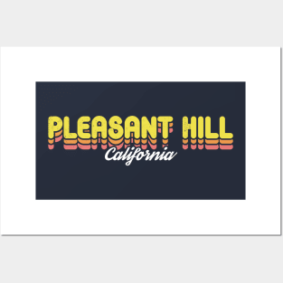 Retro Pleasant Hill California Posters and Art